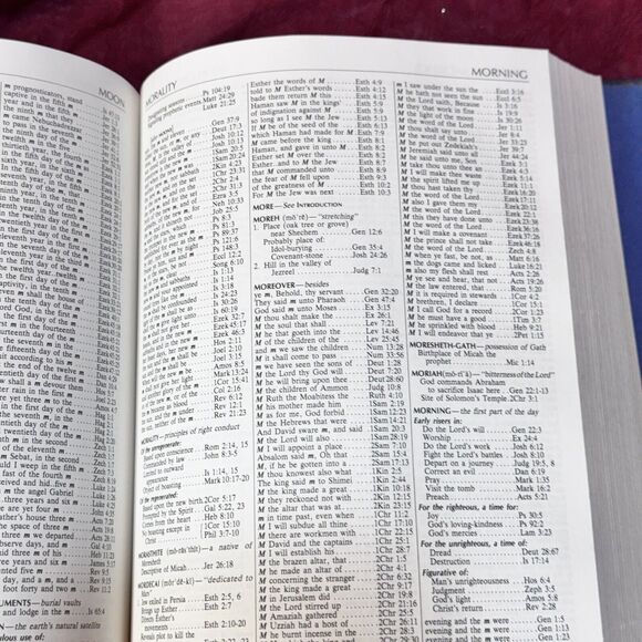 1982 The Guideposts Family Concordance to the Bible Blue Hardcover Catholic - Picture 9 of 14